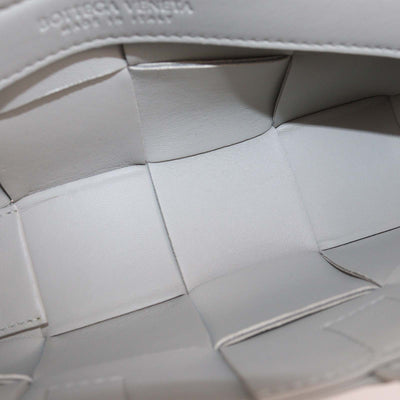 Bottega Veneta Grey Intreccio Leather Mini East/West Arco Tote