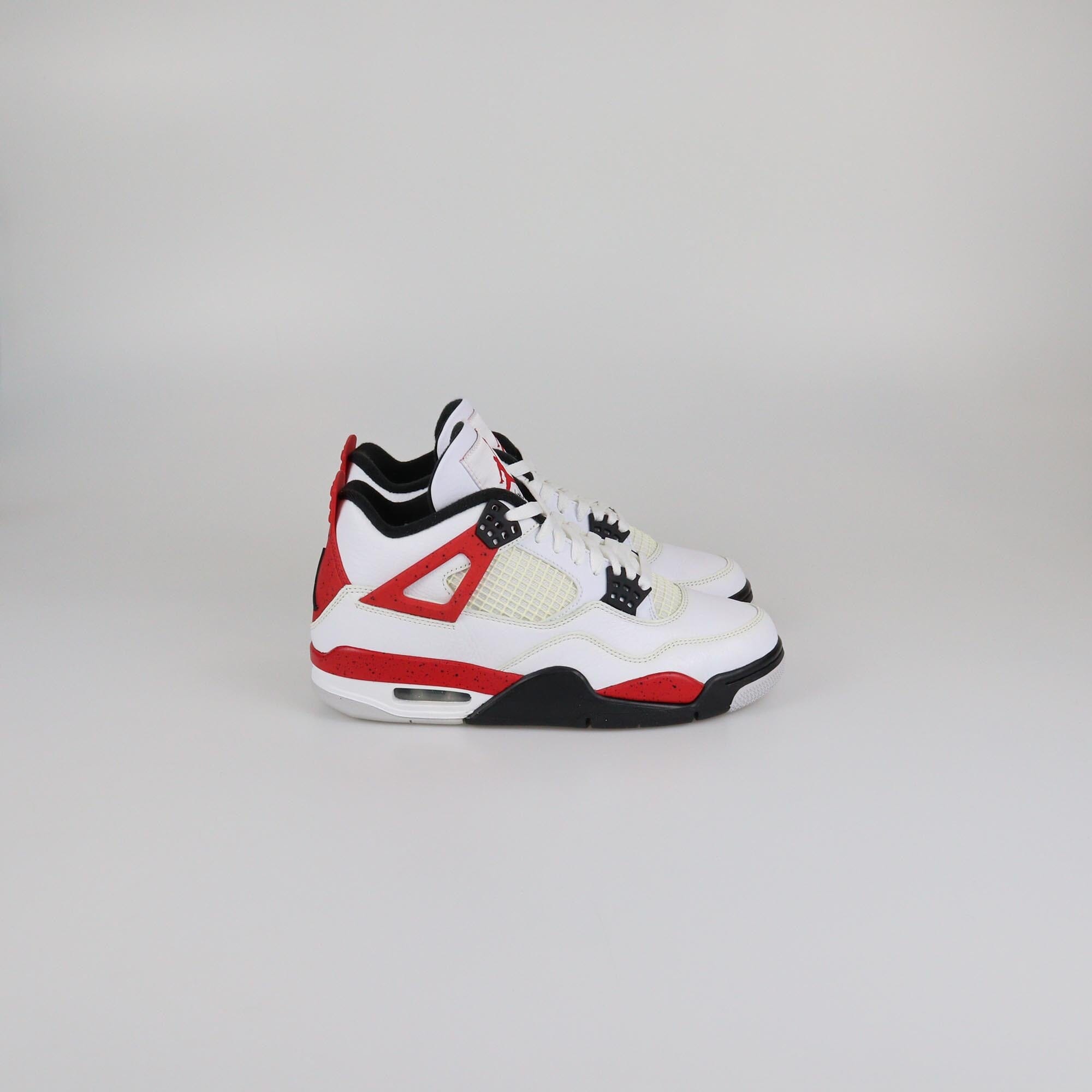 Air Jordan Red Cement Jordan 4 Retro Sneakers Mens Air Jordan 