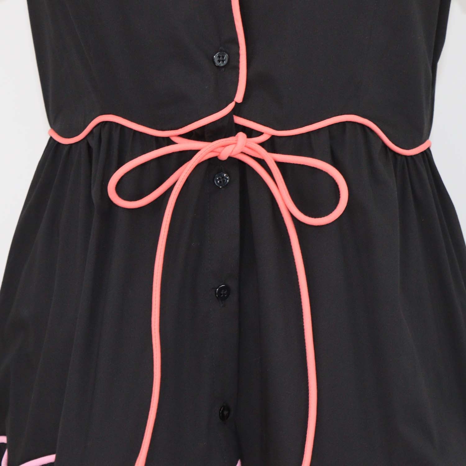 Celia B Black Blend Cotton Baba Voyager Long Dress