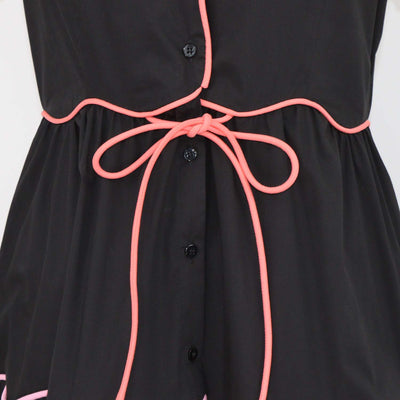 Celia B Black Blend Cotton Baba Voyager Long Dress