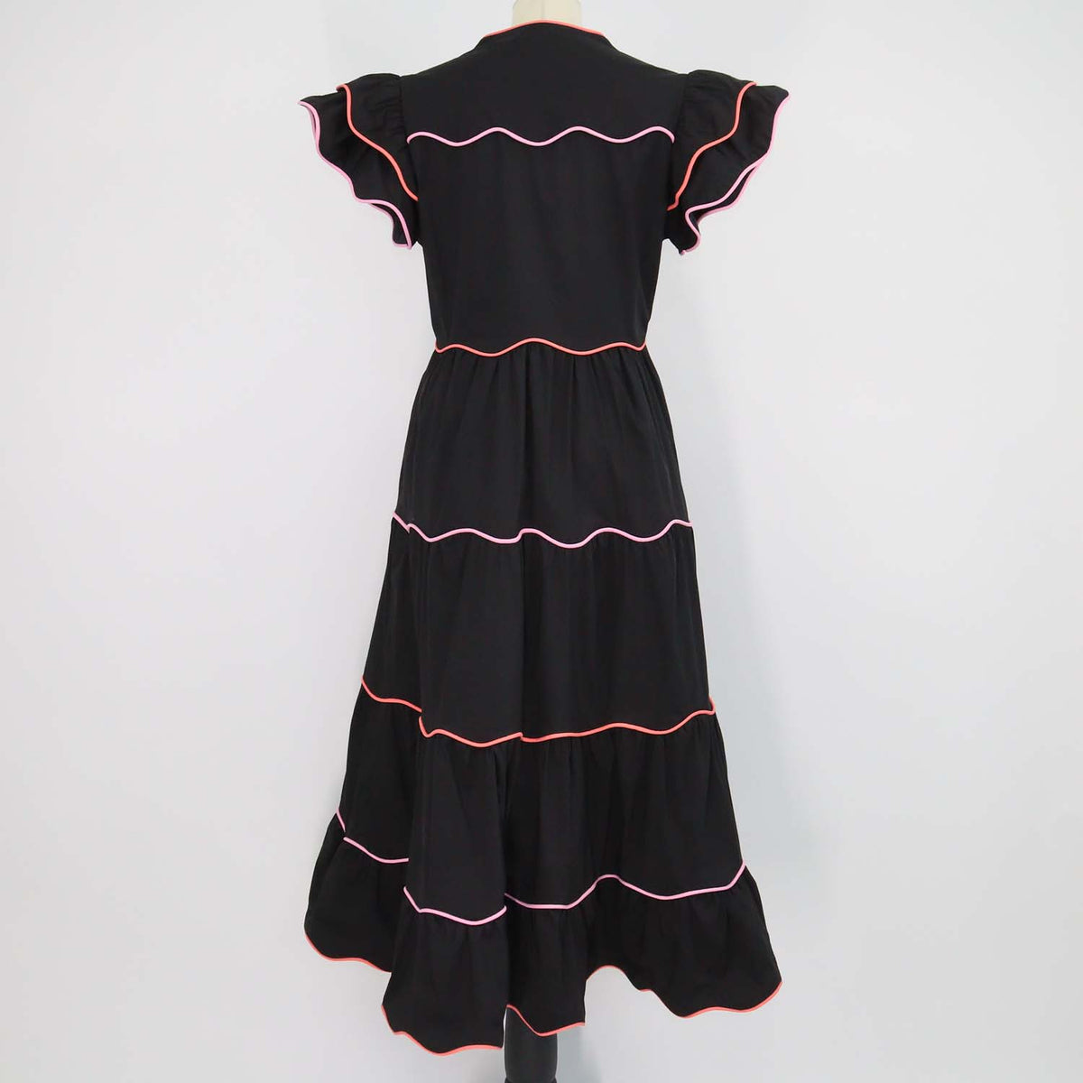 Celia B Black Blend Cotton Baba Voyager Long Dress