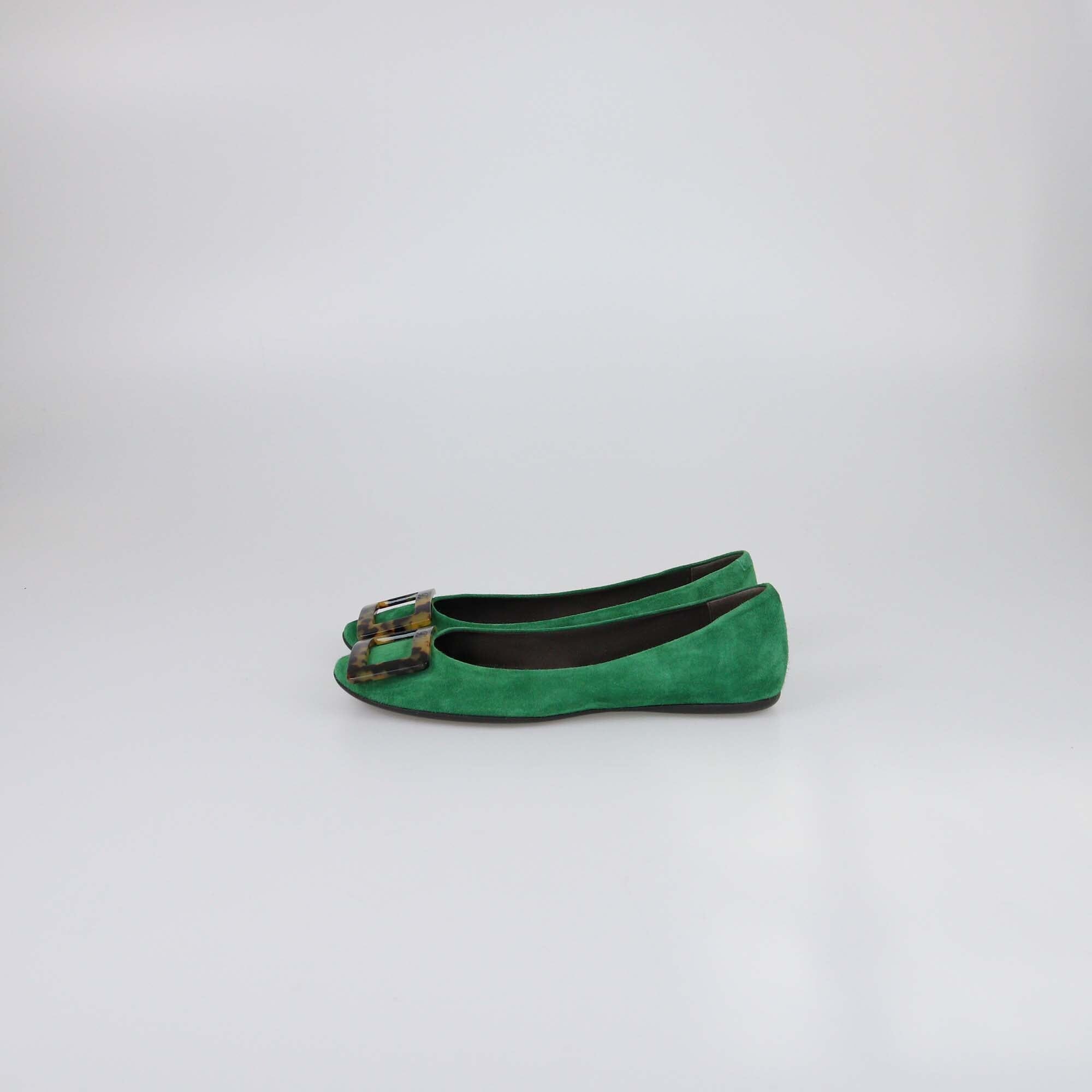 Roger Vivien Green Summery Bellerinas Flats Womens Roger Vivien 