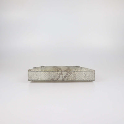 Christian Dior Beige Python A5 Pouch