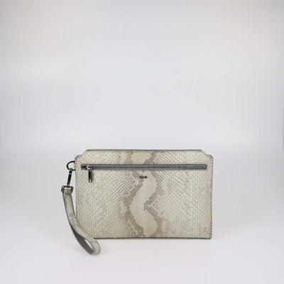 Christian Dior Beige Python A5 Pouch