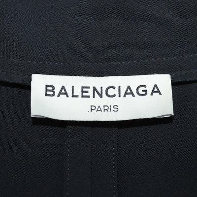 Balenciaga Black Asymmetric Flared Blazer