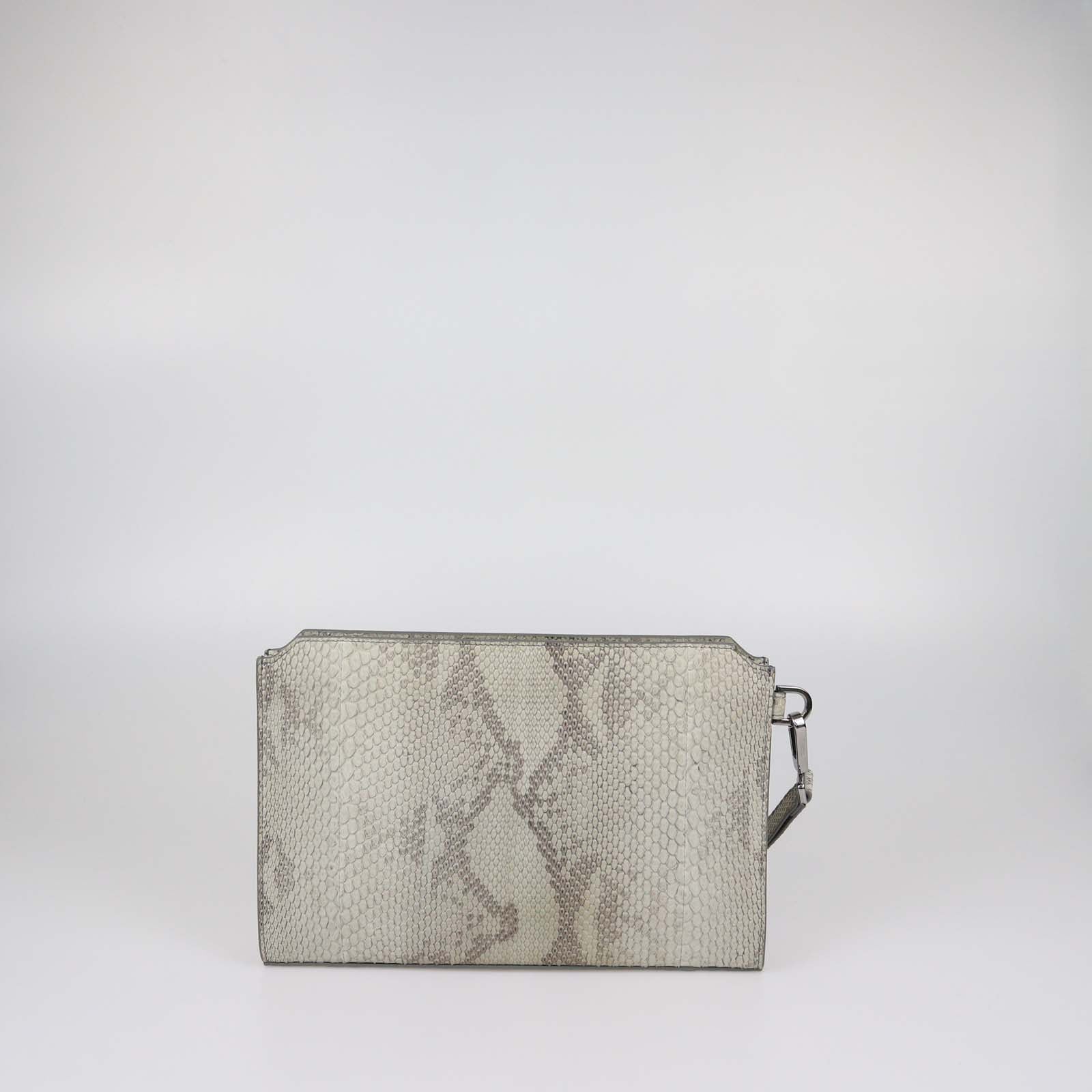 Christian Dior Beige Python A5 Pouch