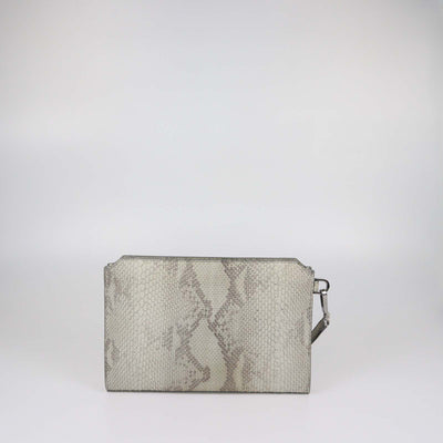 Christian Dior Beige Python A5 Pouch