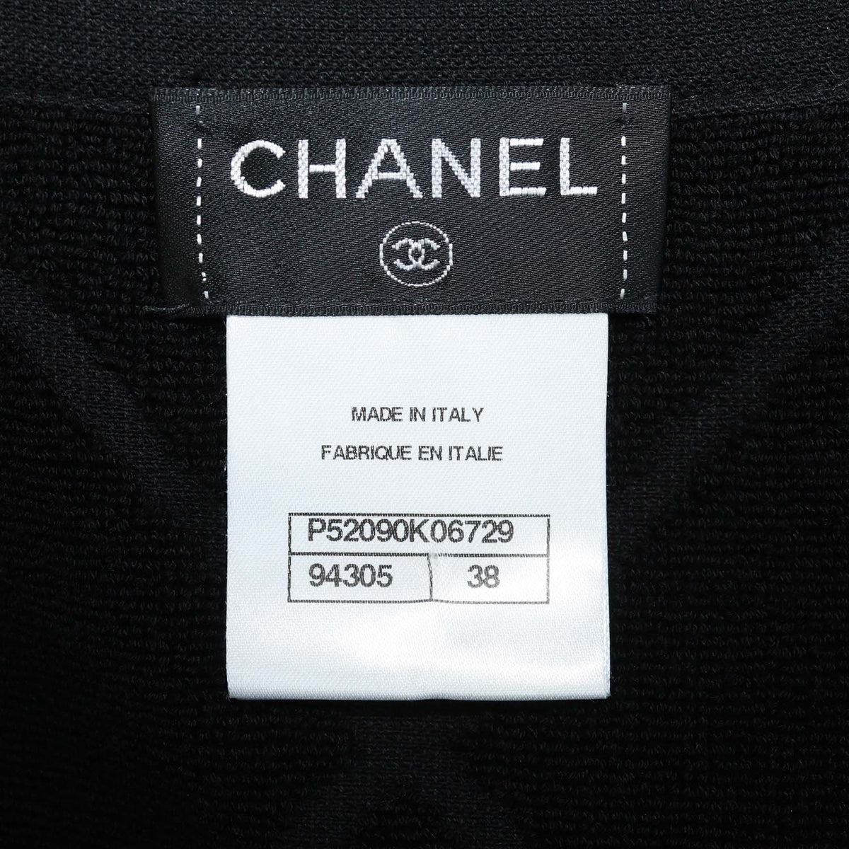 Chanel Black Blend Cotton Quilted Fringe Sleeveless Midi Dress