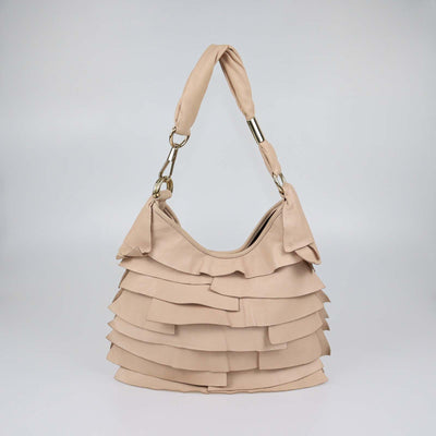 Yves Saint Laurent Beige Leather St Tropez Hobo