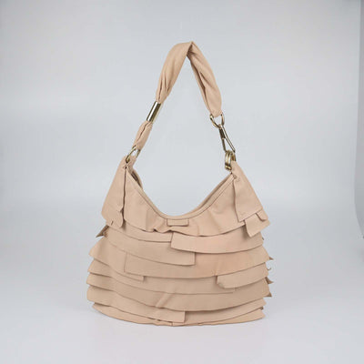Yves Saint Laurent Beige Leather St Tropez Hobo