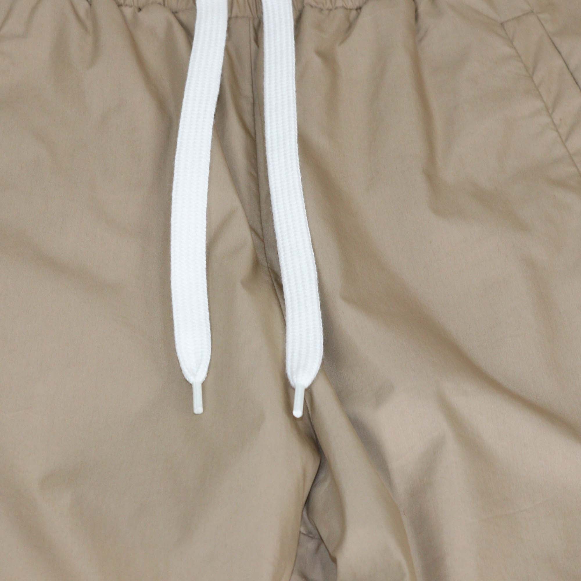 Fendi Kids Beige Blend Cotton Side FF Jogger Pants