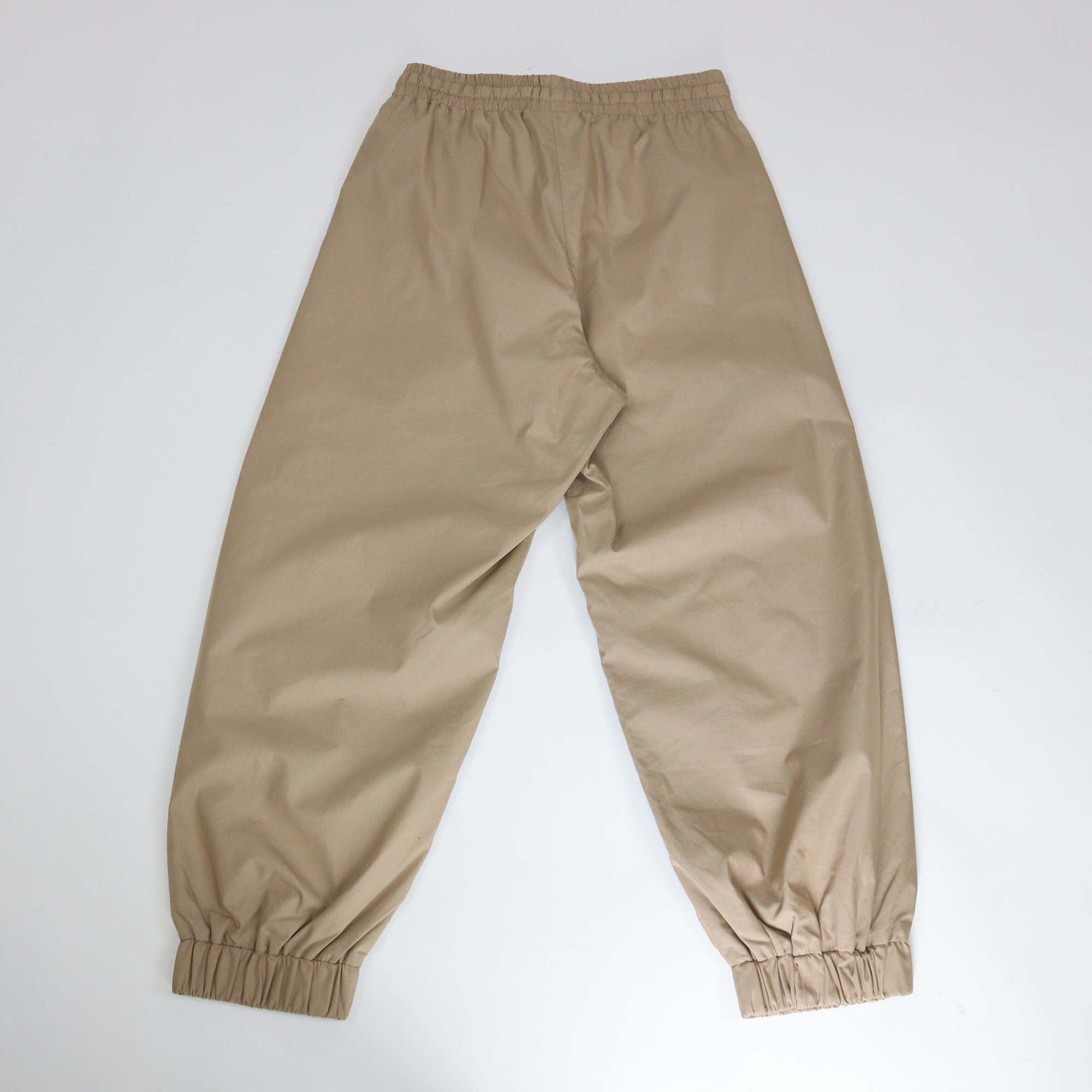 Fendi Kids Beige Blend Cotton Side FF Jogger Pants