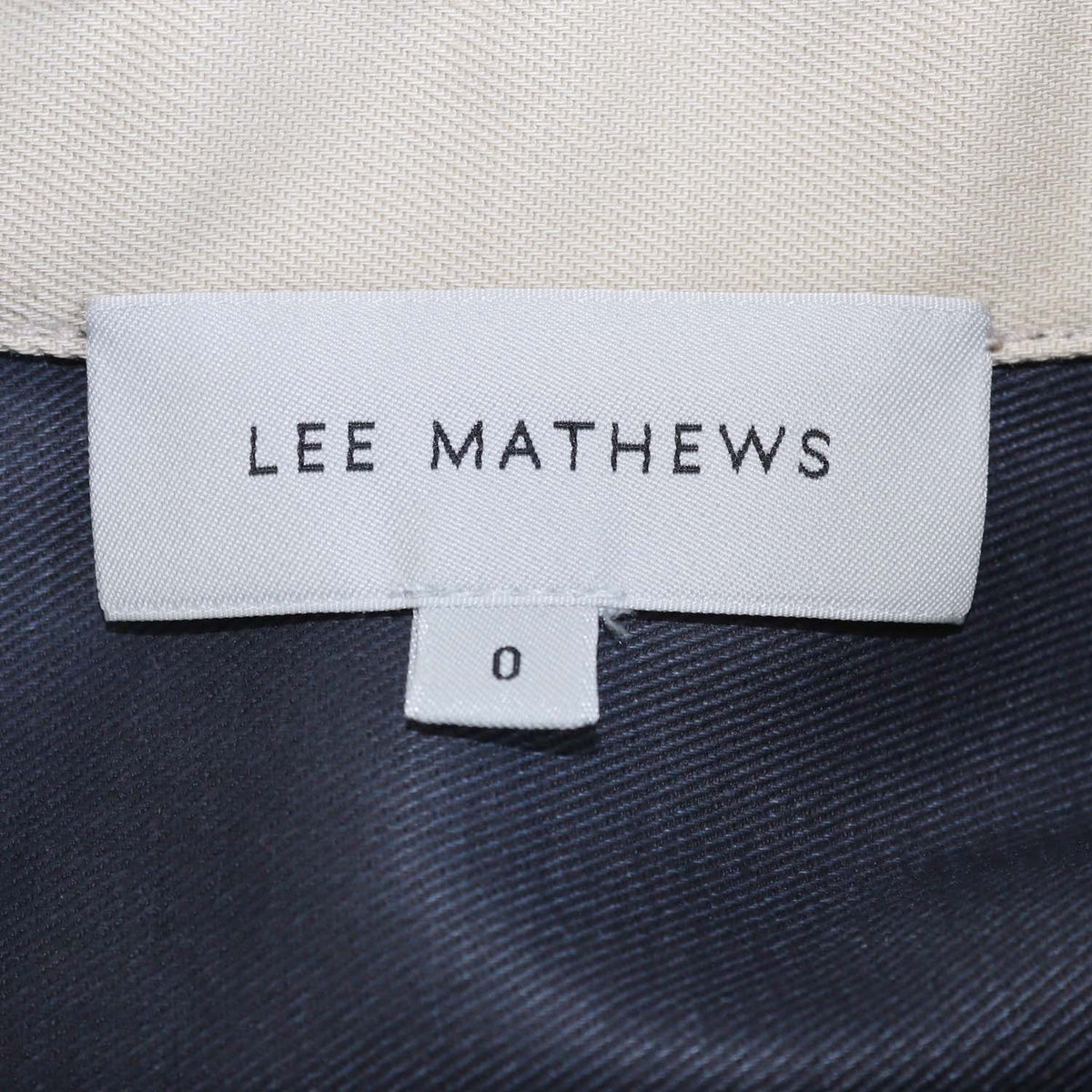Lee Mathews Beige Cotton Pocket Short Sleeve Long Dress