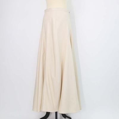 Loro Piana Beige Silk Giustina Midi Skirt