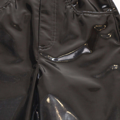Dolce & Gabbana Black Shiny Coated Fabric Skinny Pants