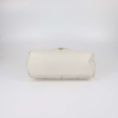 Saint Laurent Beige Matelasse Leather Medium Puffer Loulou Shoulder Bag