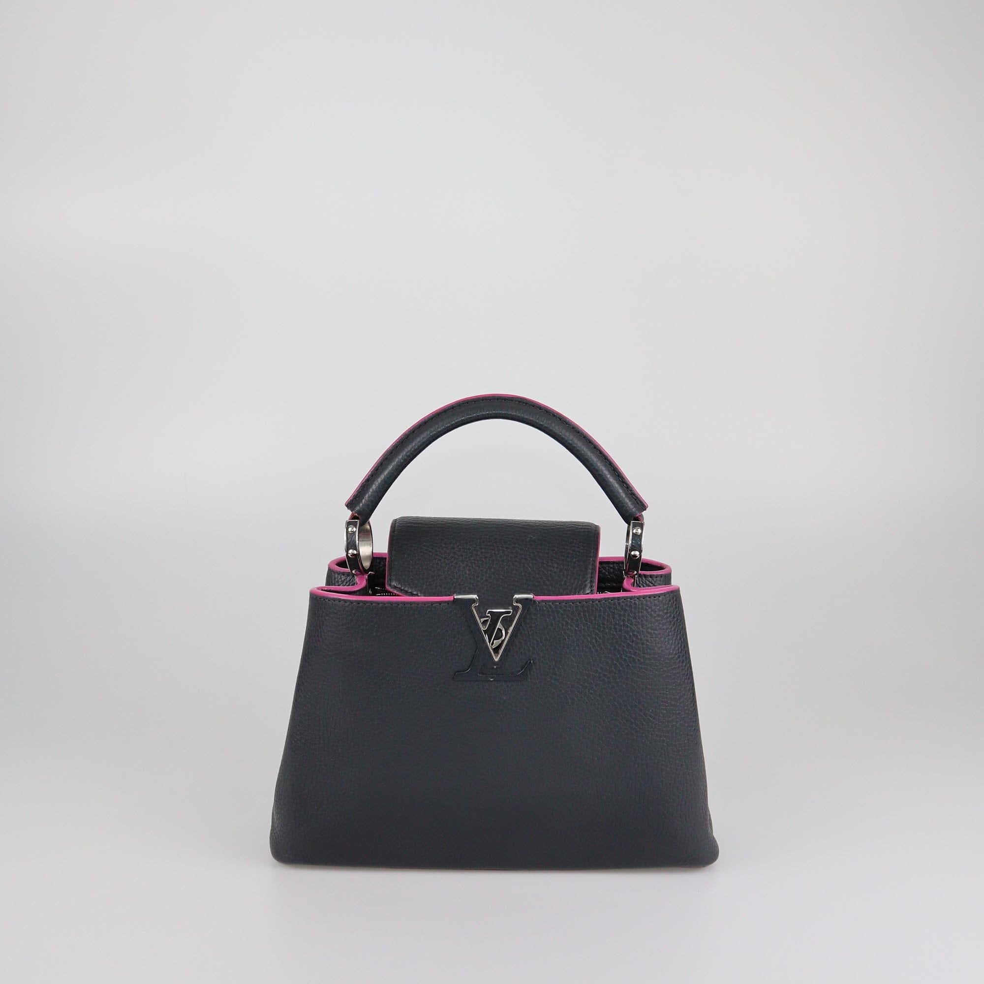 Louis Vuitton Black/Pink Capucines BB Bag Womens Louis Vuitton 