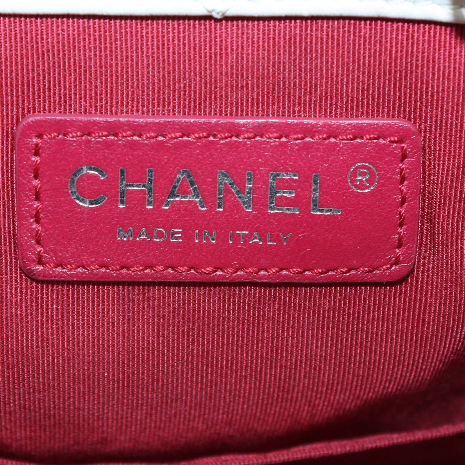 Chanel White/Black Aged Quilted Leather Small Gabrielle Backpack