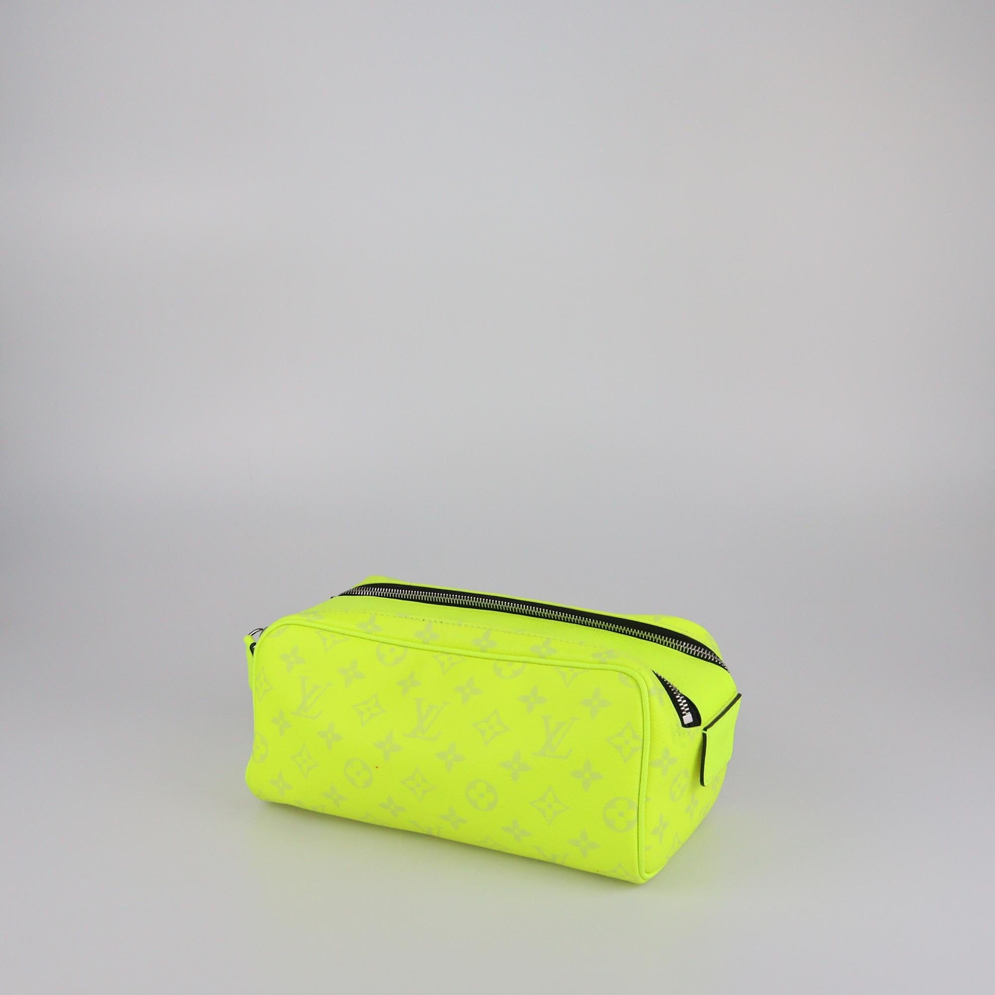 Louis Vuitton Neon Green Monogram Tiagarama Dropp Kit Pouch Mens Louis Vuitton 