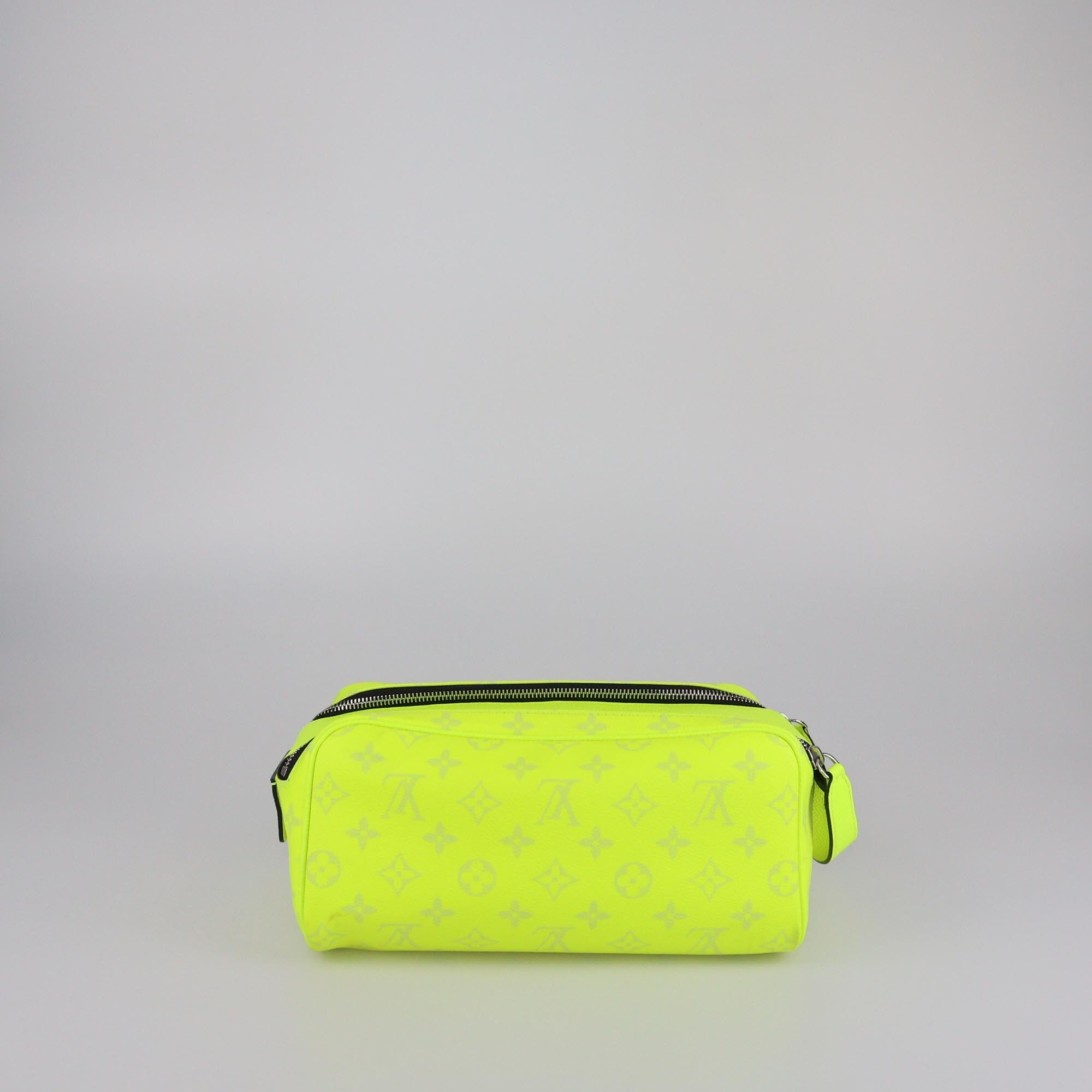 Louis Vuitton Neon Green Monogram Tiagarama Dropp Kit Pouch Mens Louis Vuitton 