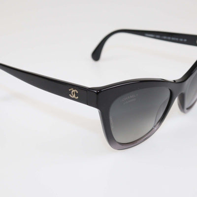 Chanel Black Gradient CC Cat Eye Sunglasses