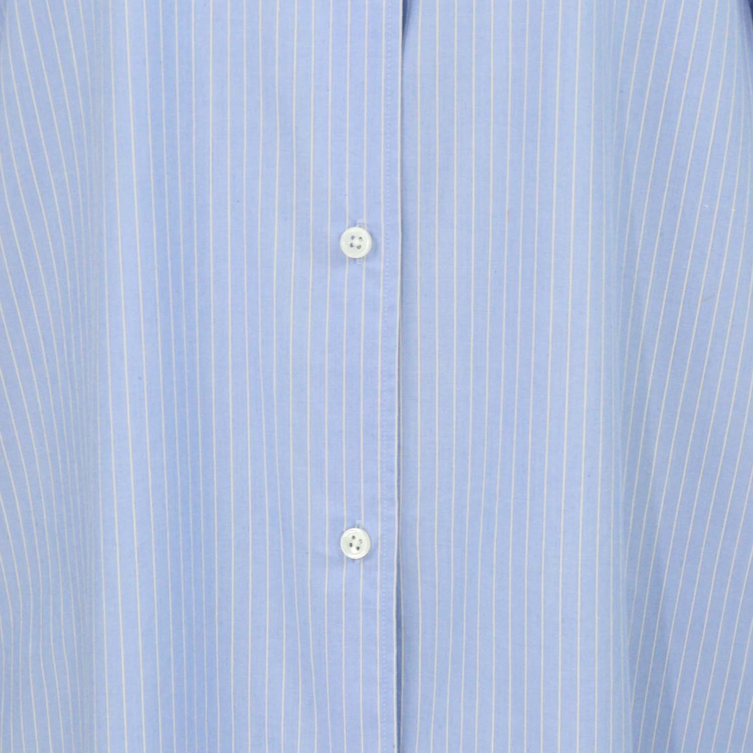 The Row Blue Cotton Striped Chihiro Shirt Dress