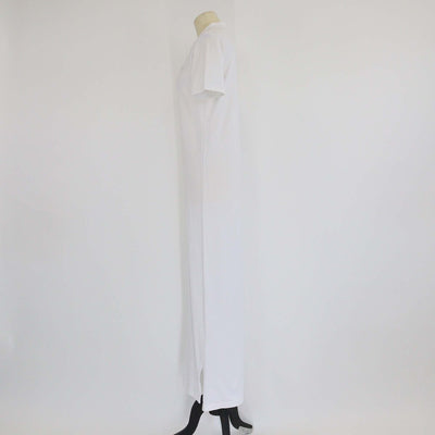 Prada White Cotton Pique Short Sleeve Polo Dress Womens Prada 