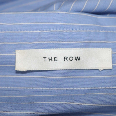The Row Blue Cotton Striped Chihiro Shirt Dress