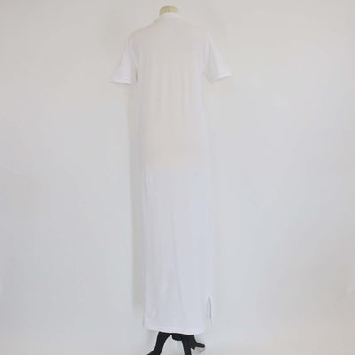 Prada White Cotton Pique Short Sleeve Polo Dress Womens Prada 