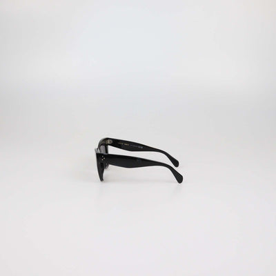 Celine Black Acetate Wayfarer Sunglasses