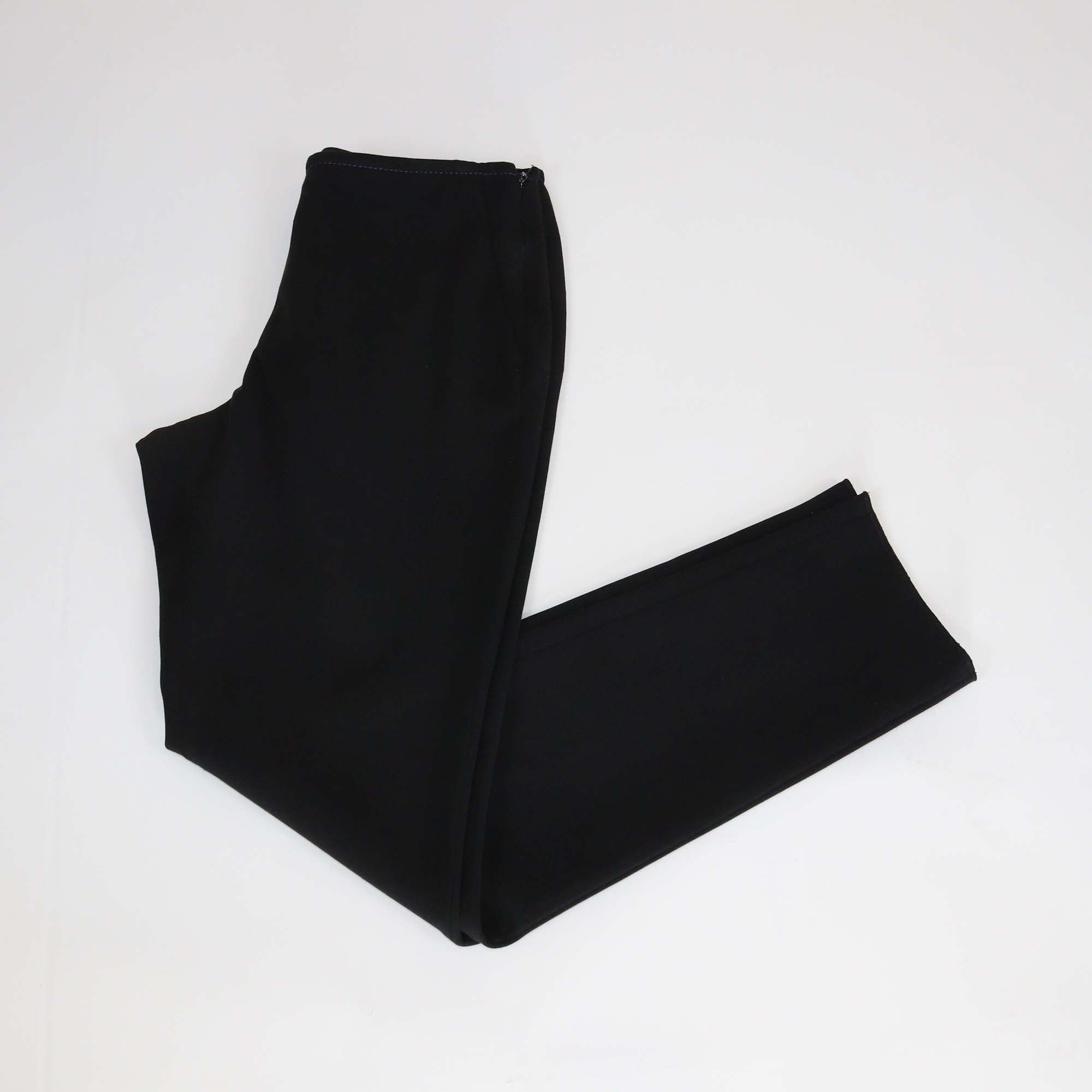 Hermes Black Cotton Nylon Blend Straight Cut Trouser