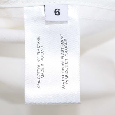 Proenza Schouler Off White Blend Cotton Poplin Adinna Belted Sleeveless Midi Dress