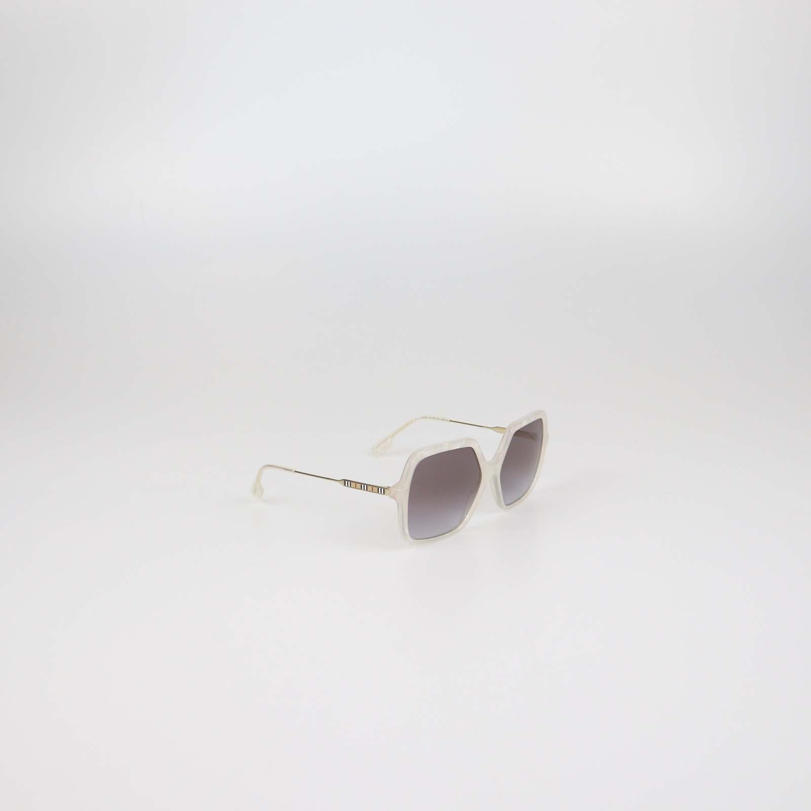 Burberry White/Brown Gradient Square Sunglasses