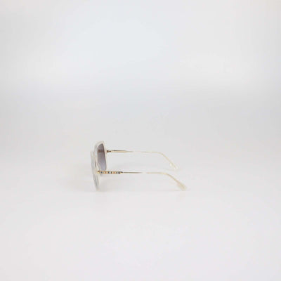 Burberry White/Brown Gradient Square Sunglasses