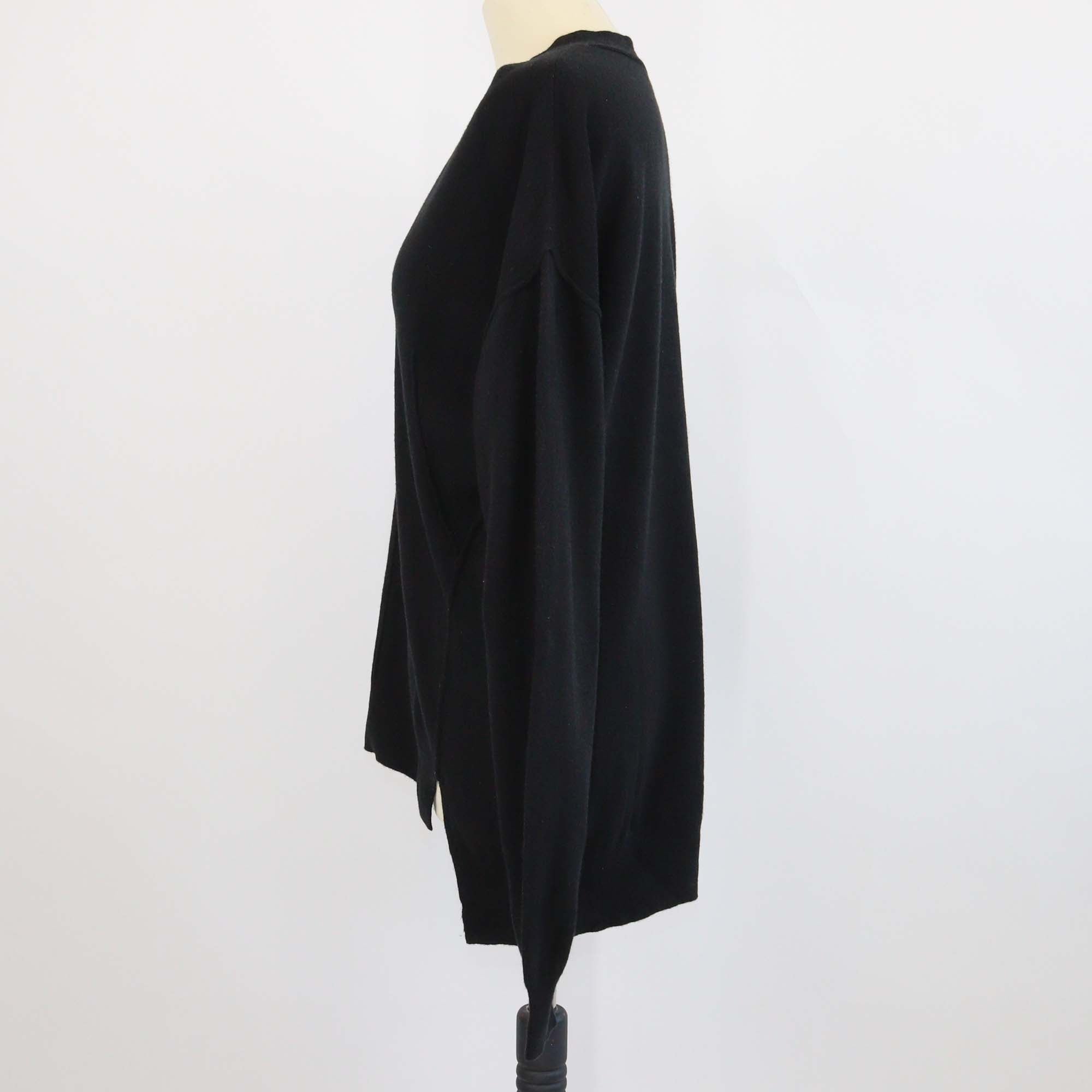 Joseph Black Wool Long Sleeve Sweater