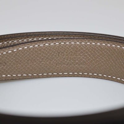 Hermes Black/Etoupe Swift & Epsom Mini Constance Reversible Belt Womens Hermes 