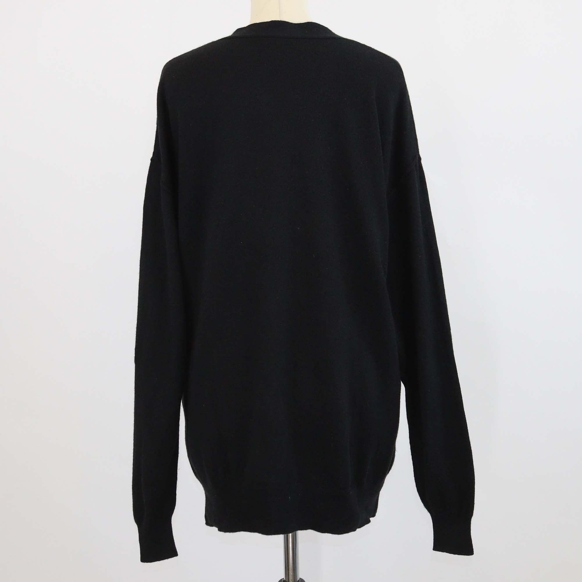 Joseph Black Wool Long Sleeve Sweater
