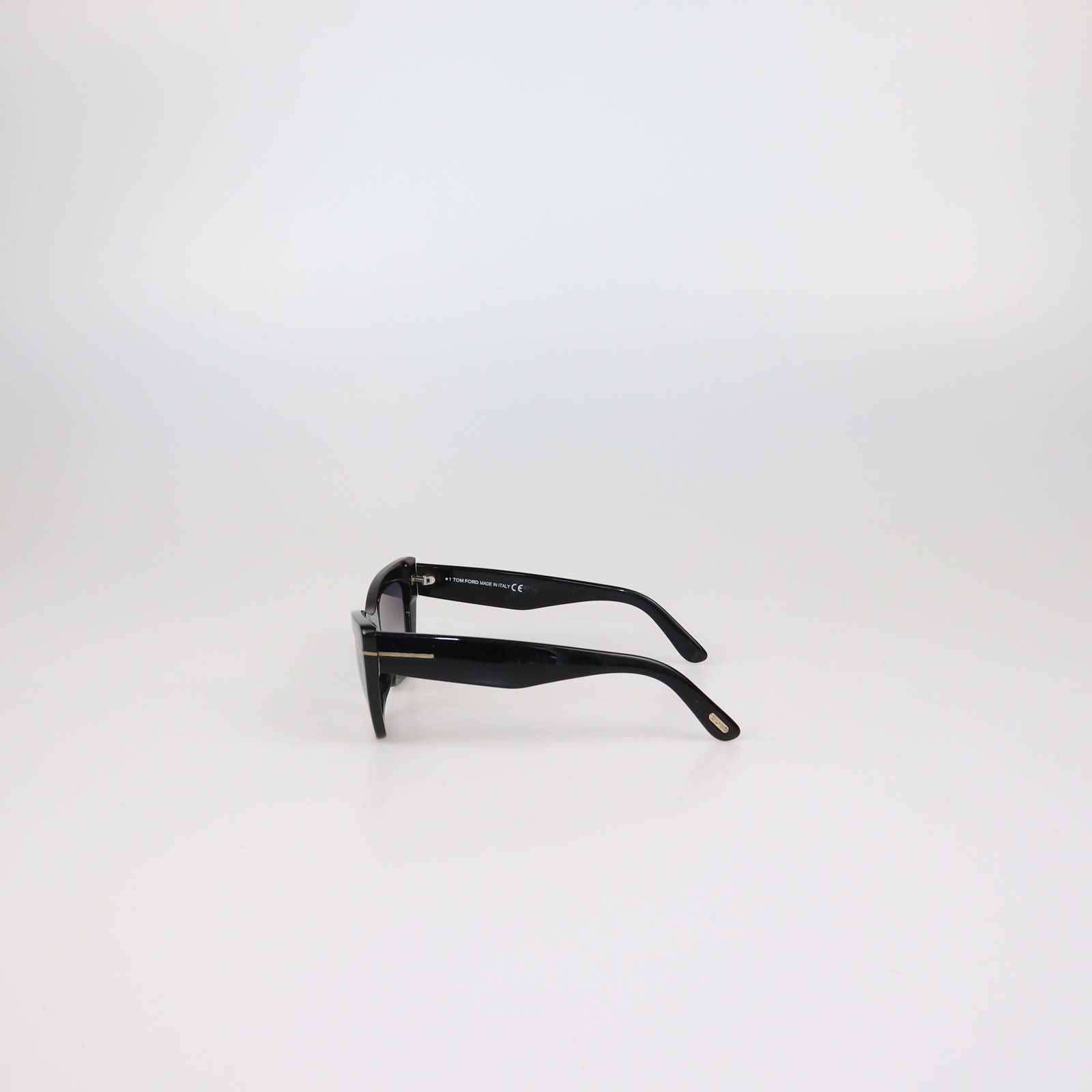 Tom Ford Black Acetate Wyatt Sunglasses