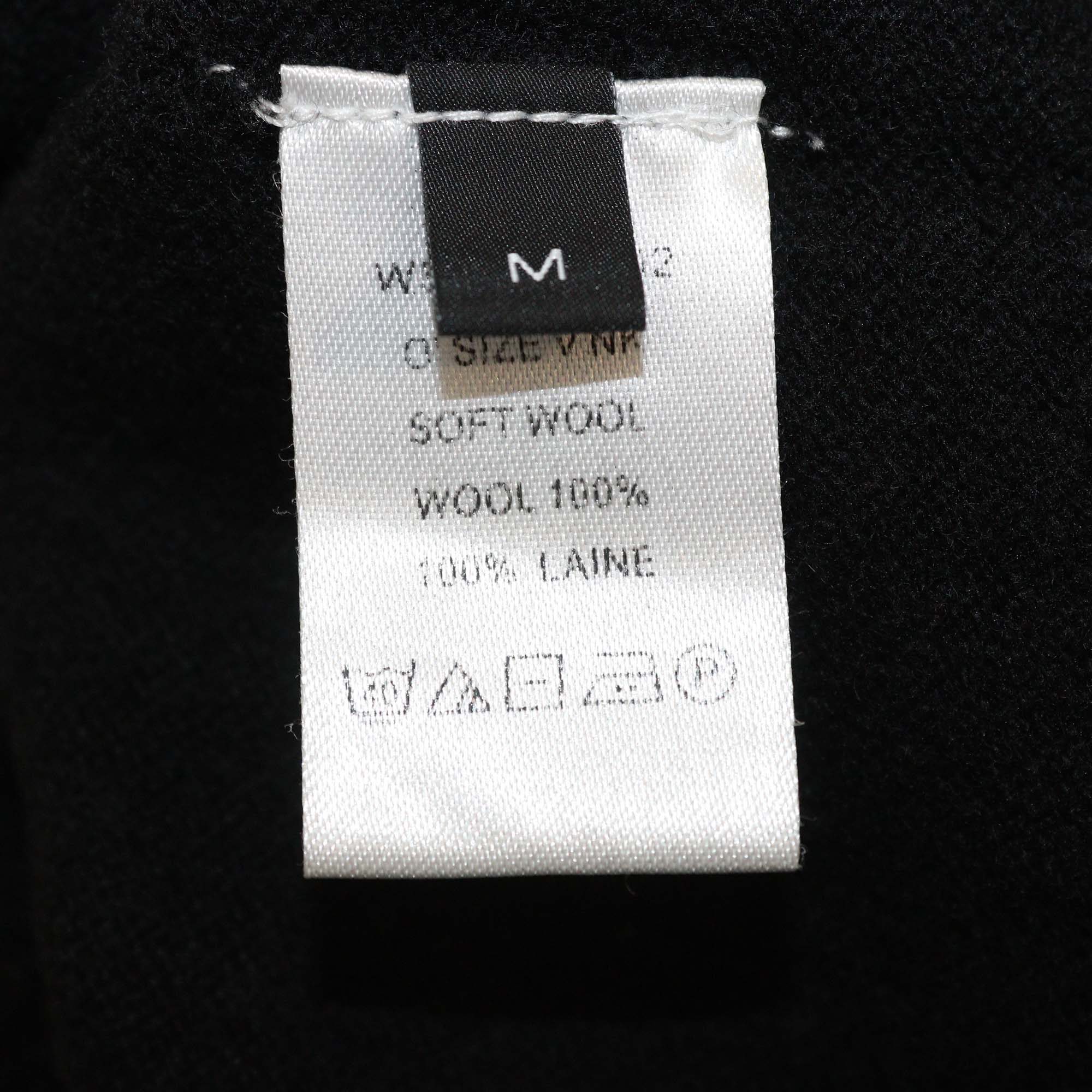 Joseph Black Wool Long Sleeve Sweater