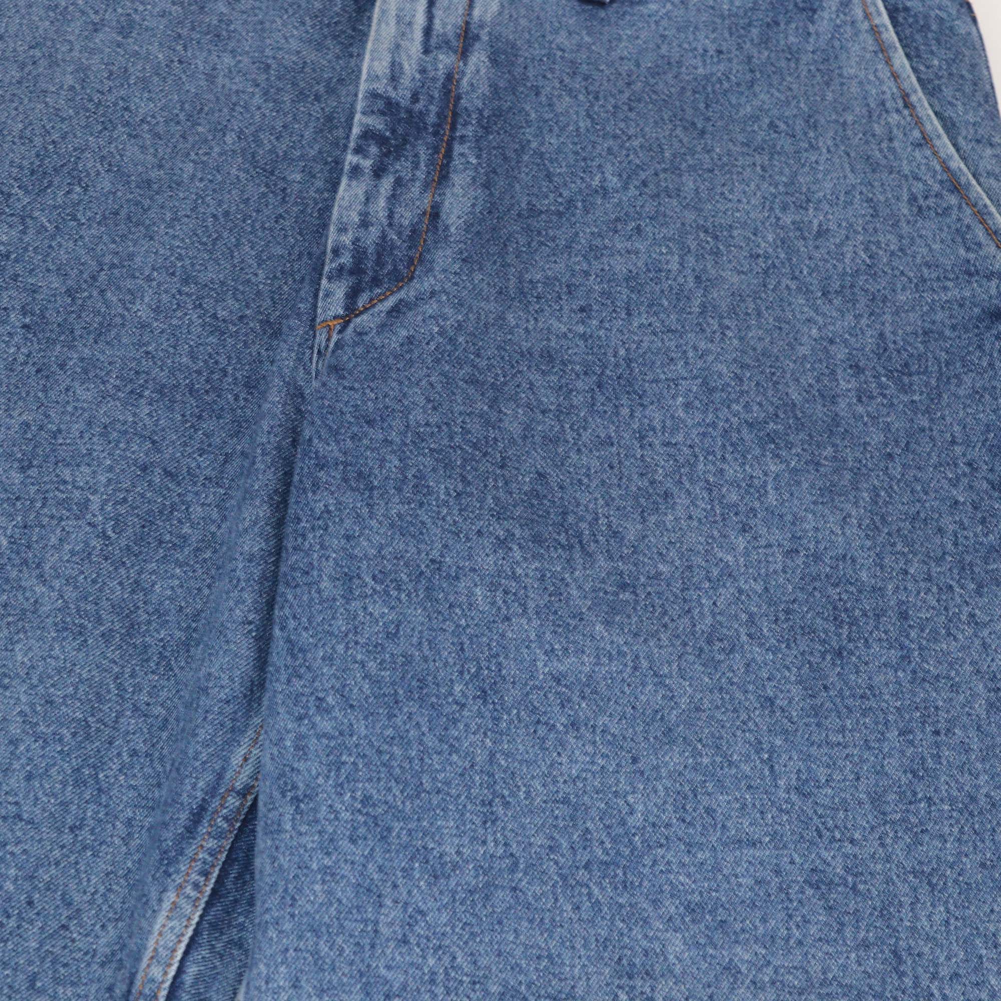 Loewe Blue Denim Anagram Baggy Pants