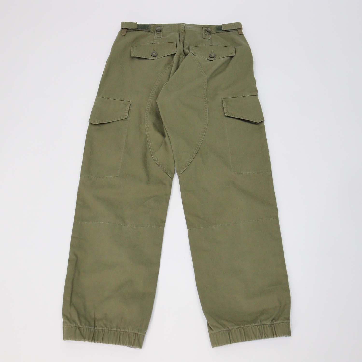 Denim X Alexander Wang Washed Blue/Khaki Slack Mix Distressed Pants