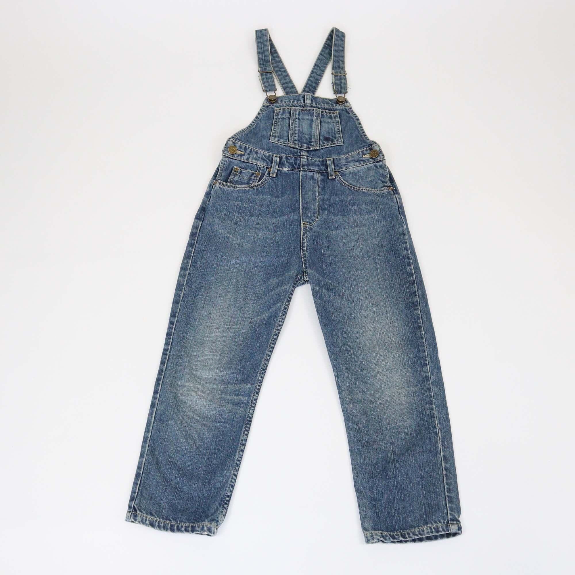 Burberry Kids True Indigo Denim Jumpsuit Womens Burberry Kids 