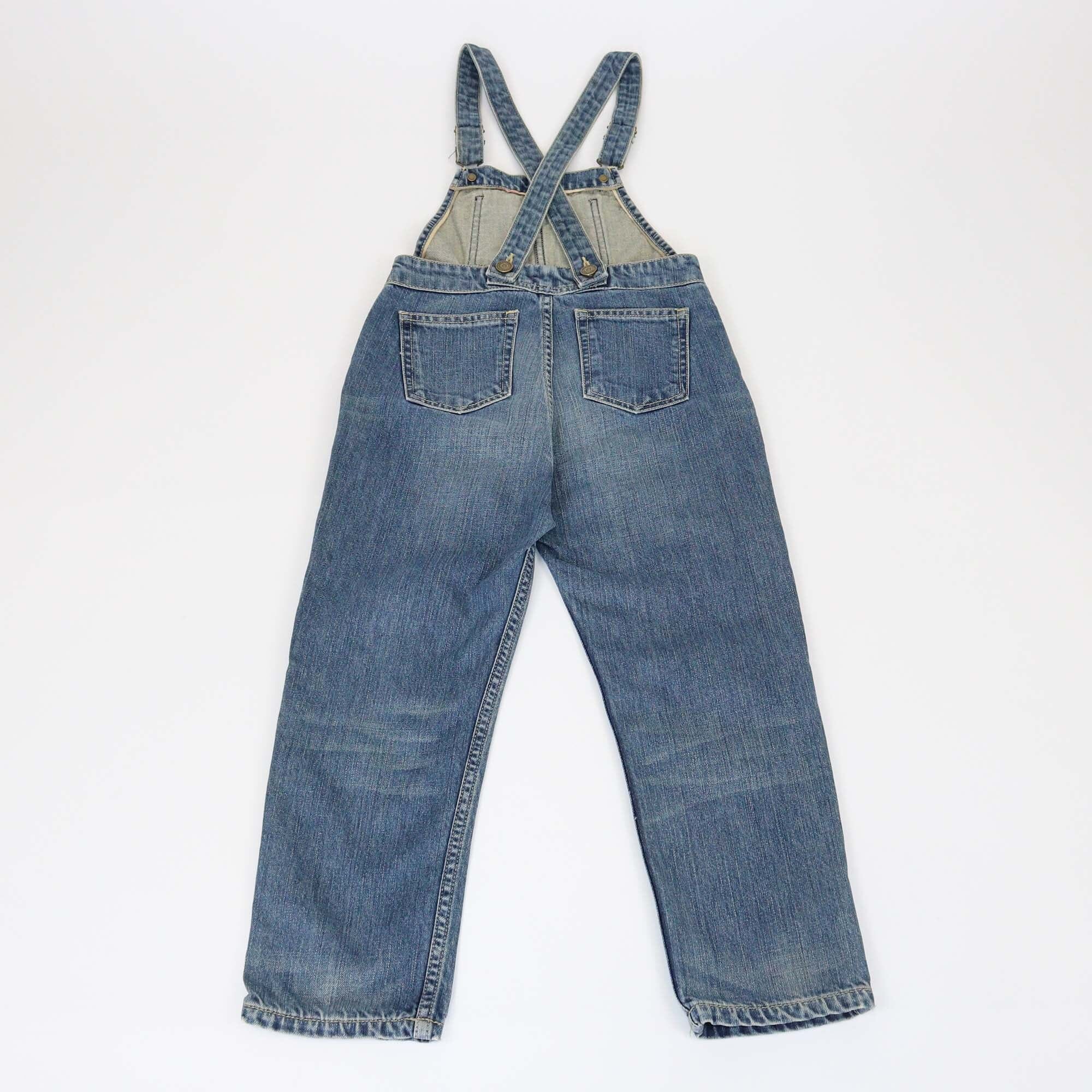 Burberry Kids True Indigo Denim Jumpsuit Womens Burberry Kids 