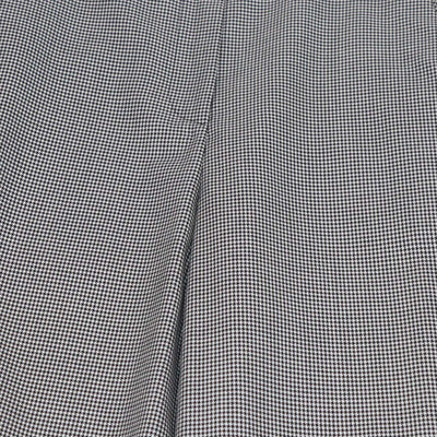 Loewe Black/White Blend Wool Checkered Wide Leg Pants