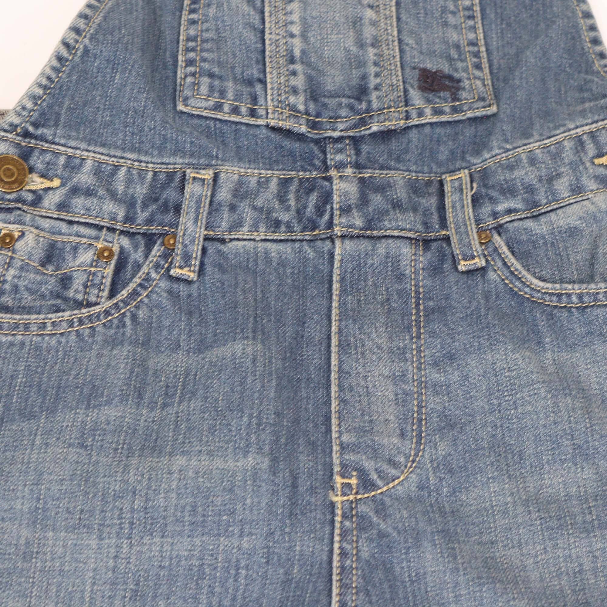 Burberry Kids True Indigo Denim Jumpsuit Kids Burberry Kids 