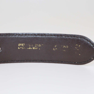 Burberry Beige Haymarket Coated Canvas Grommet Belt