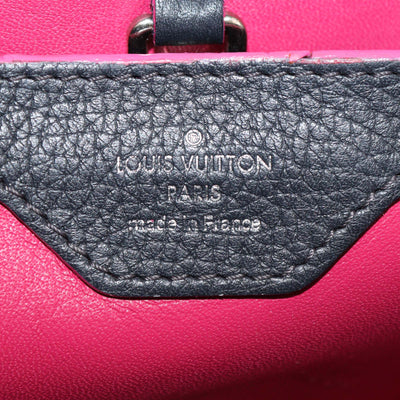 Louis Vuitton Black/Fuchsia Leather Capucines BB Bag