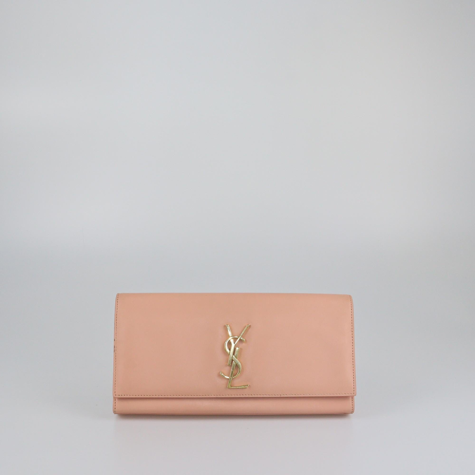 Saint Laurent Peach Kate Clutch Womens Saint Laurent 