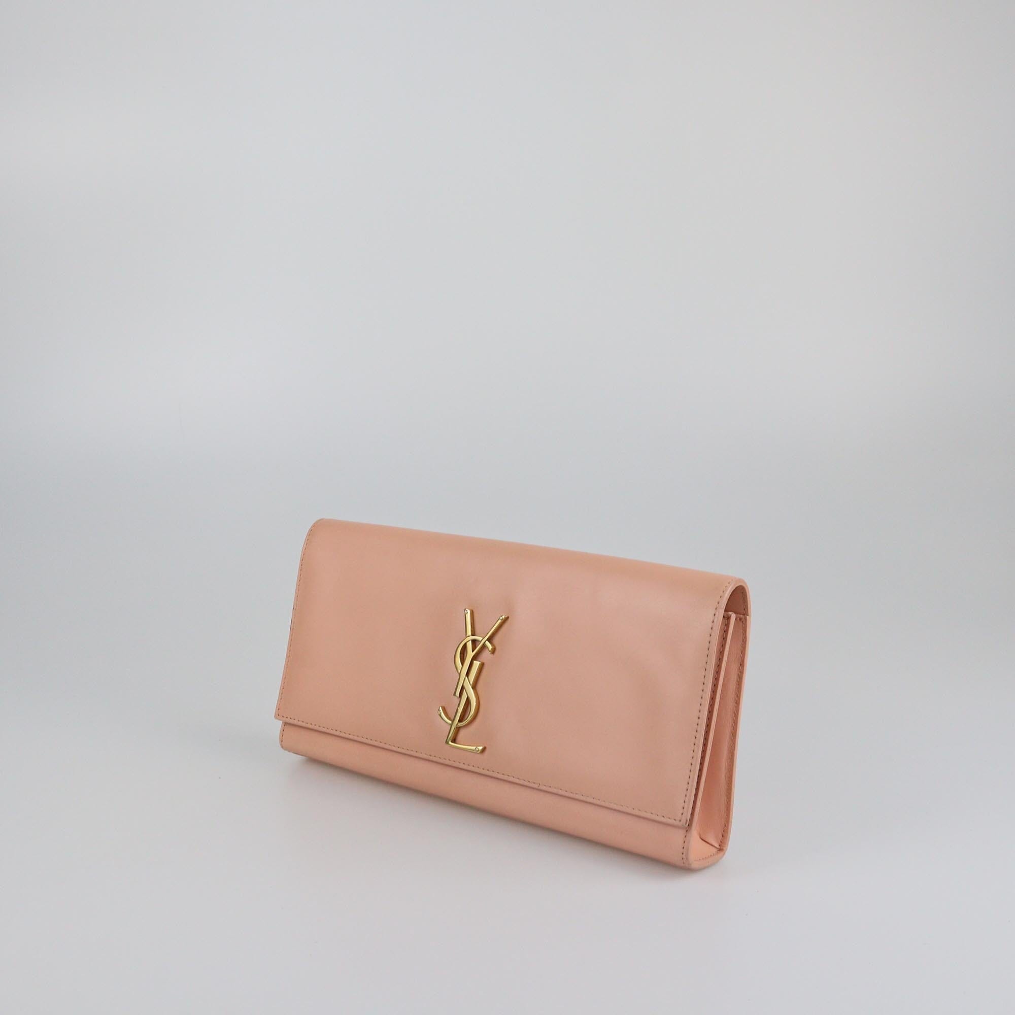 Saint Laurent Peach Kate Clutch Womens Saint Laurent 