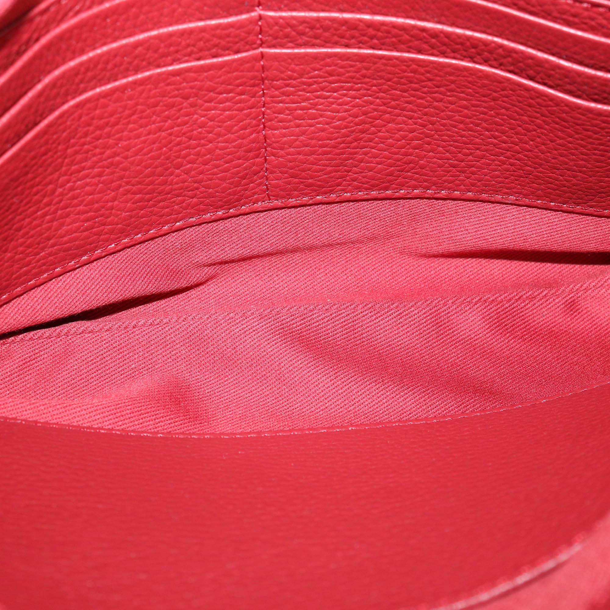 Montblanc Red Leather Meisterstuck Wristlet Pouch